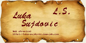 Luka Šujdović vizit kartica
